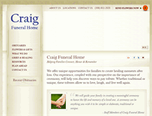 Tablet Screenshot of laytoncraigfuneralhome.com